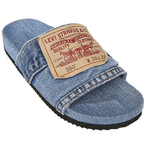 Denim Slides Blue/Black