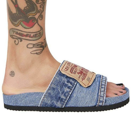 Denim Slides Blue/Black