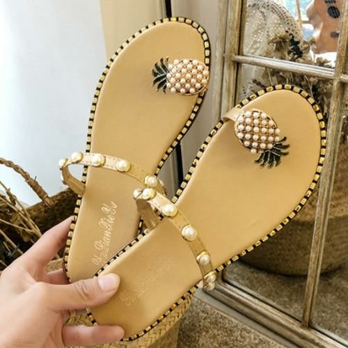 Summer Beach Pineapple Flat