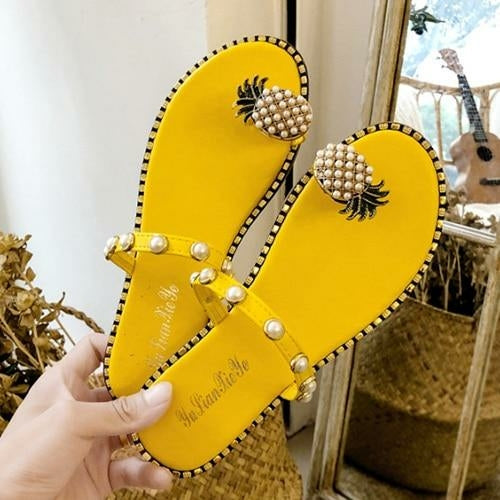Summer Beach Pineapple Flat